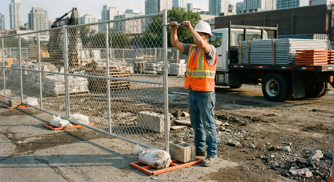 Temporary Fence Rental in Roxbury