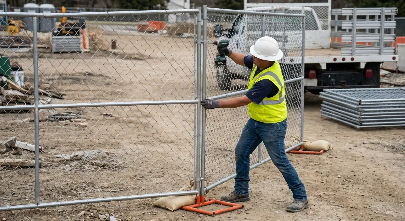 Modular fence reconfiguration system in action in Roxbury, MA