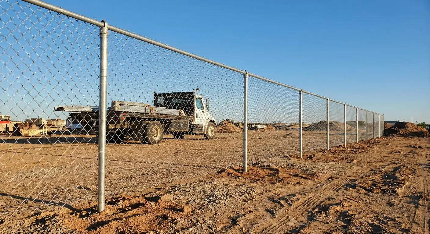 Wind-rated temporary fencing site in Roxbury, MA