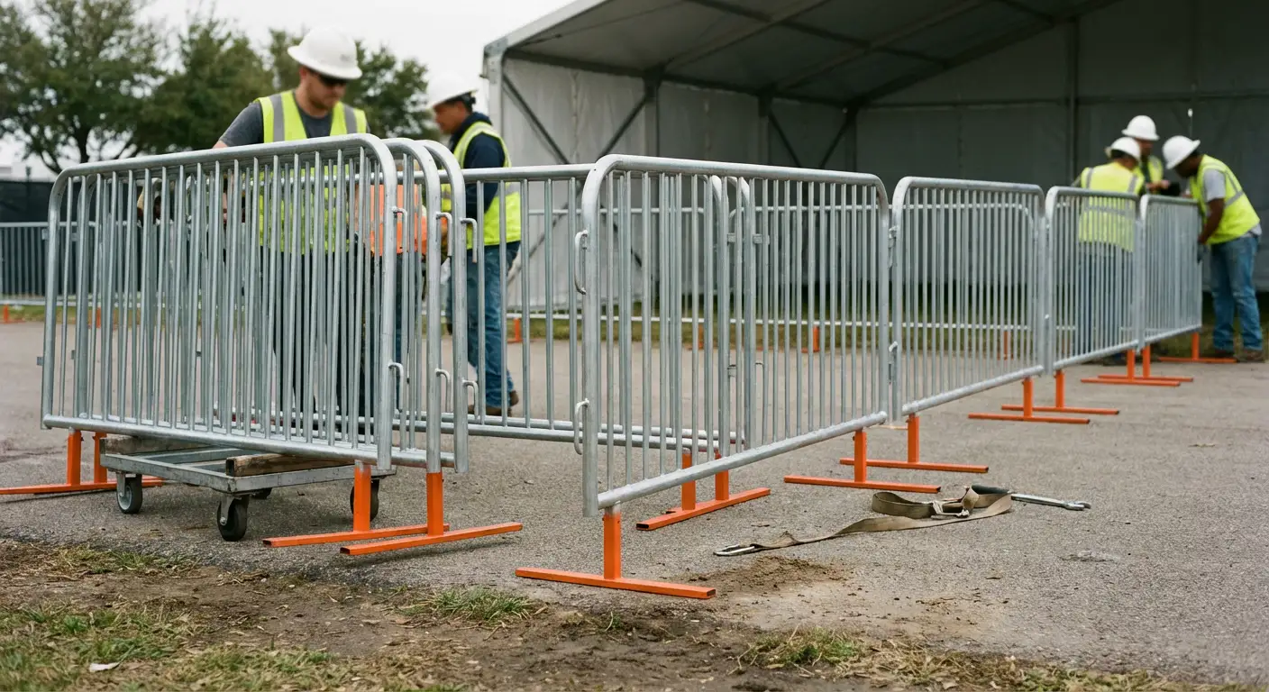 Pedestrian Barricades in Roxbury, MA