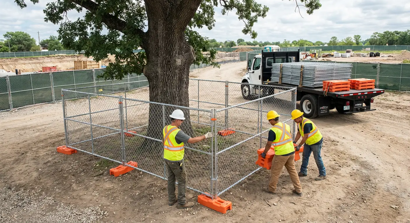 Temporary gate rental and secure perimeter fencing in Roxbury, MA