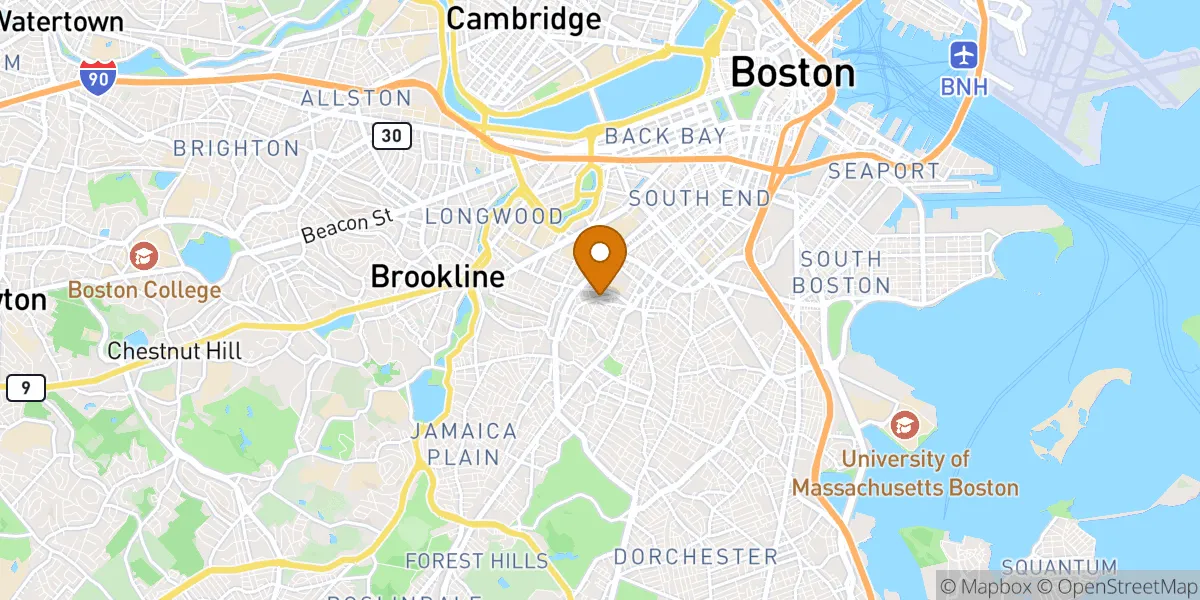  neighborhood map in Roxbury, MA