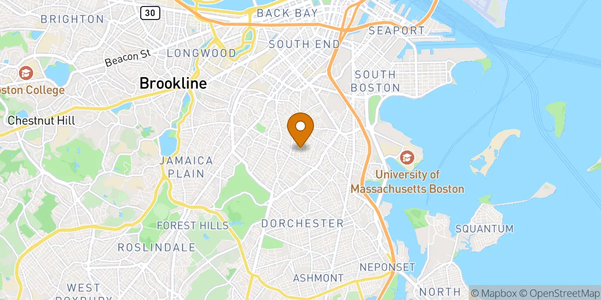  neighborhood map in Roxbury, MA