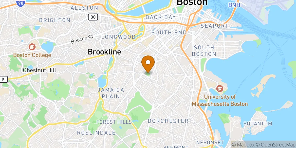  neighborhood map in Roxbury, MA