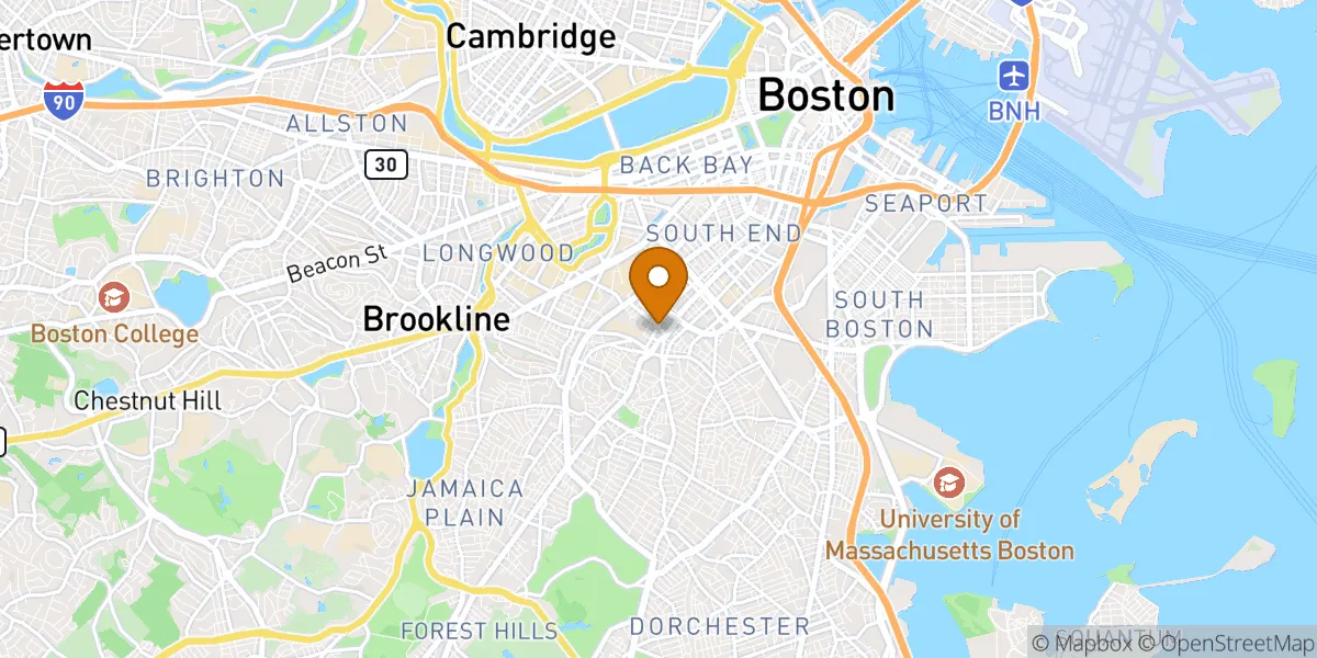  neighborhood map in Roxbury, MA