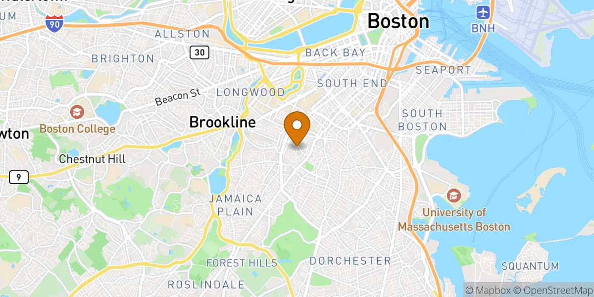  neighborhood map in Roxbury, MA