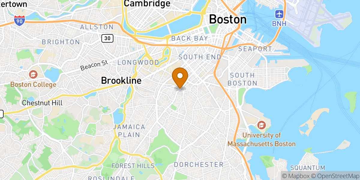  neighborhood map in Roxbury, MA