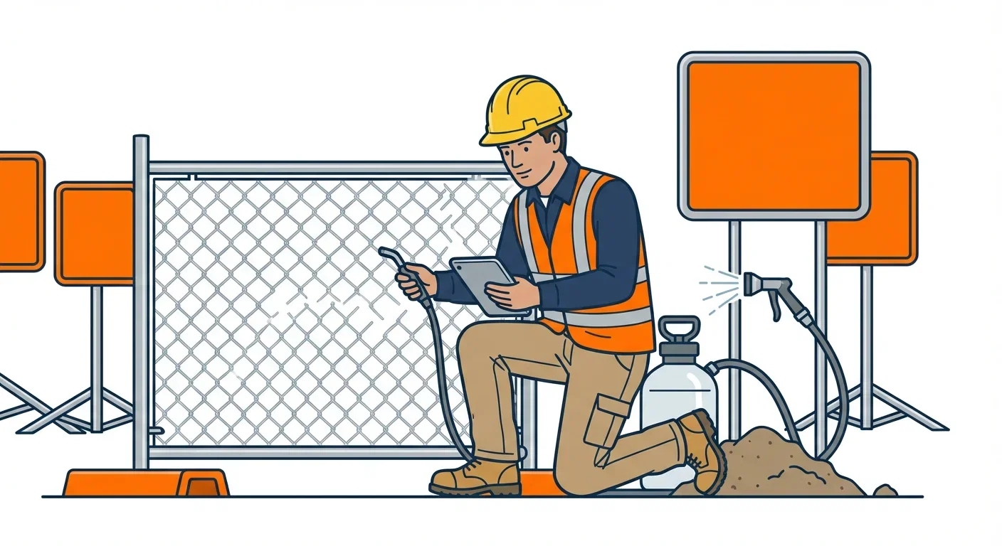 SWPPP Dust Compliance Warning Signs Infographic in Roxbury, MA