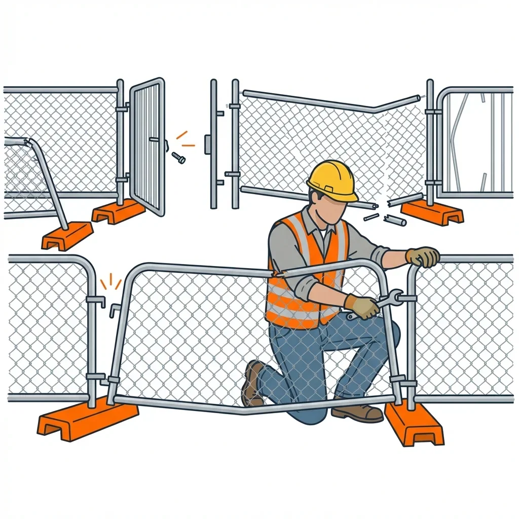 Diagram showing crowd control failure points and safety zones in Roxbury, MA